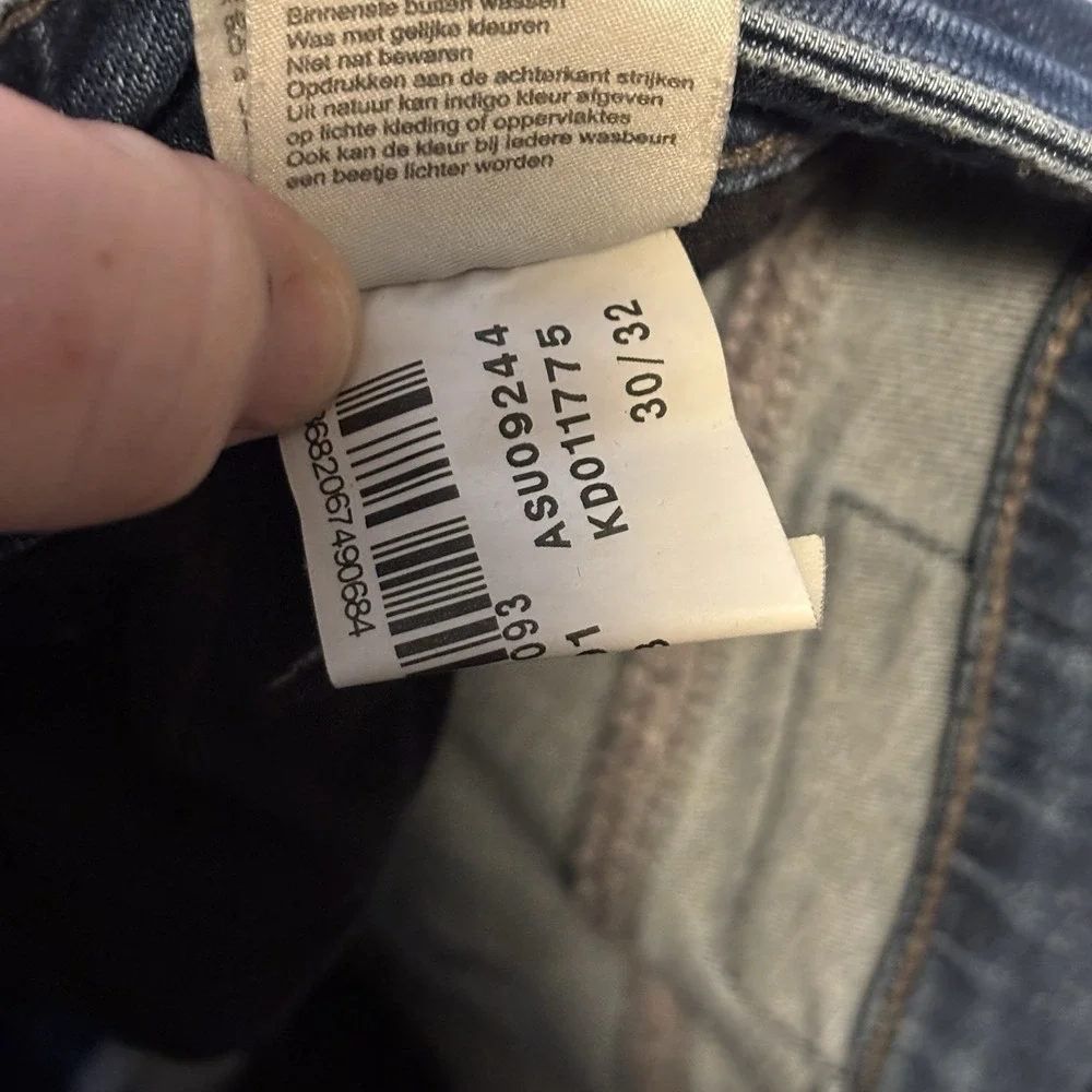 Mavi Jeans Mens 30x32* (measure 32x31) Blue Zach Straight Leg Denim Dark Wash